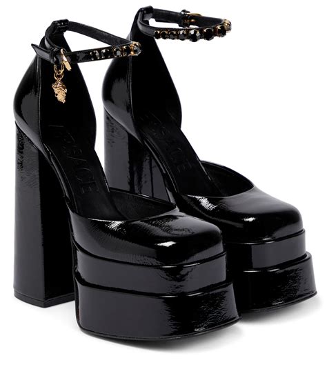 versace aevitas platform loafers|versace medusa platform pumps.